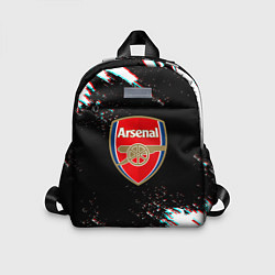 Детский рюкзак Арсенал краски глитч текстура, цвет: 3D-принт