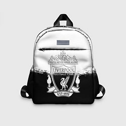 Детский рюкзак Liverpool краски черно белые, цвет: 3D-принт