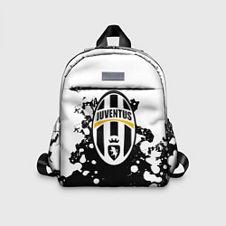 Детский рюкзак Juventus белые краски текстура, цвет: 3D-принт