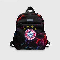 Детский рюкзак Бавария Мюнхен неновые молнии, цвет: 3D-принт