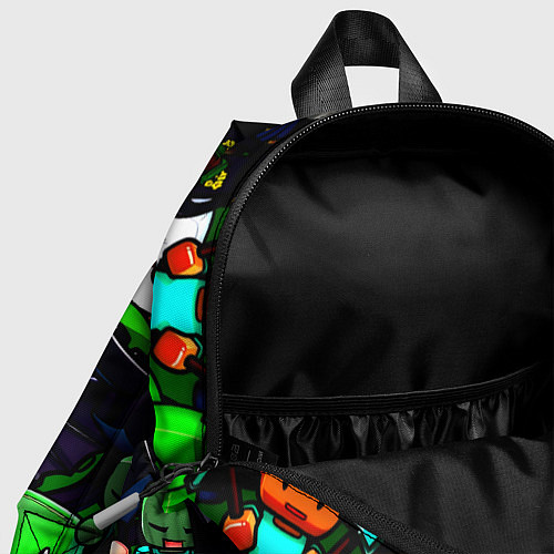 Детский рюкзак Minecraft x barcelona fc / 3D-принт – фото 4