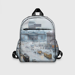 Детский рюкзак Новогодняя улица Питера, цвет: 3D-принт