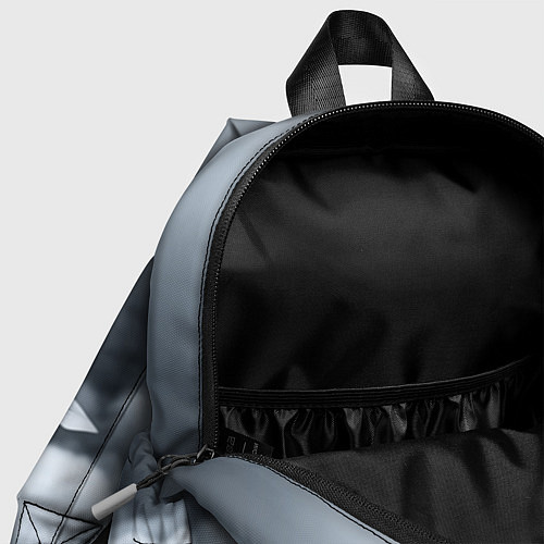 Детский рюкзак Снежинка на черно белое / 3D-принт – фото 4