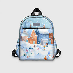 Детский рюкзак Предновогодний день во дворе