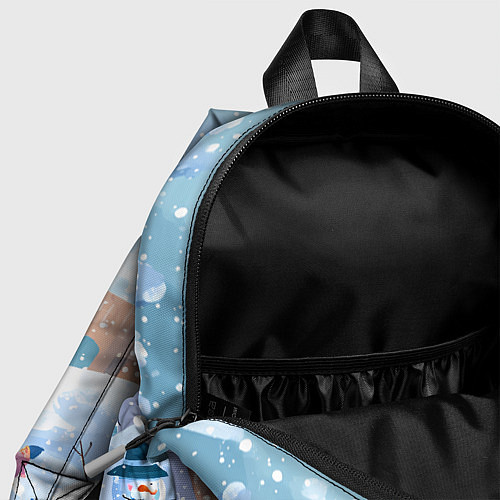Детский рюкзак Предновогодний день во дворе / 3D-принт – фото 4