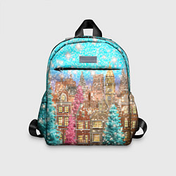 Детский рюкзак Новогодний город в блестках