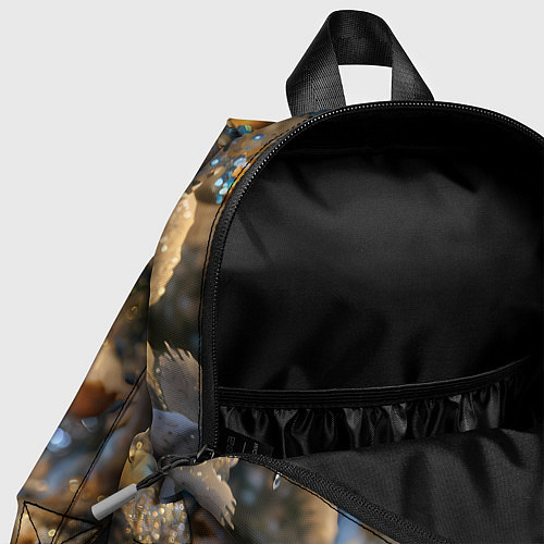 Детский рюкзак Новогодняя лошадка в крапинку / 3D-принт – фото 4