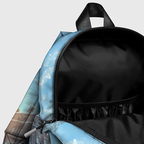 Детский рюкзак Лошадка на новогодней площади / 3D-принт – фото 4