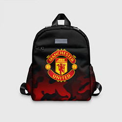 Детский рюкзак Манчестер Юнайтед камуфляж текстура, цвет: 3D-принт