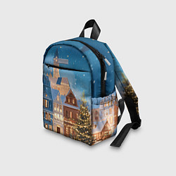 Детский рюкзак Новогодний дворик и елка, цвет: 3D-принт — фото 2