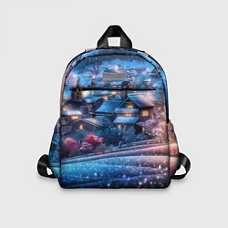 Детский рюкзак Новогодний двор в блестках