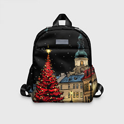 Детский рюкзак Красная новогодняя елка