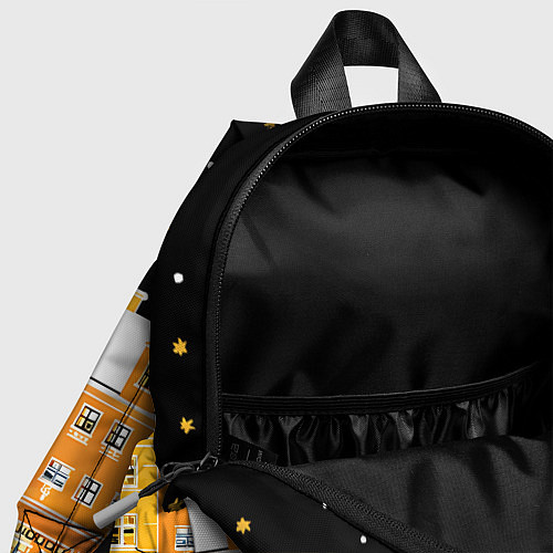 Детский рюкзак Новогодняя ночь в городе / 3D-принт – фото 4