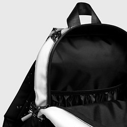 Детский рюкзак Реал Мадрид черно белые краски, цвет: 3D-принт — фото 2