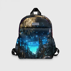 Детский рюкзак Салют в новогоднюю ночь, цвет: 3D-принт