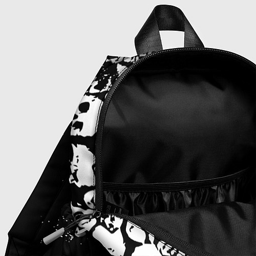 Детский рюкзак Ювентус черепа краски / 3D-принт – фото 4