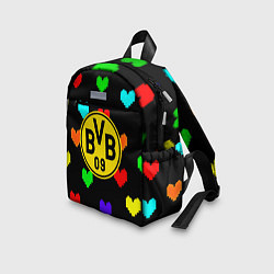 Детский рюкзак Borussia сердца паттерн, цвет: 3D-принт — фото 2