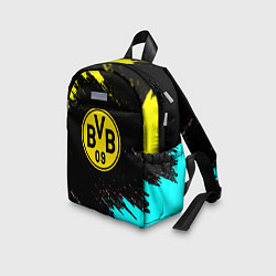 Детский рюкзак Borussia краски штрихи, цвет: 3D-принт — фото 2