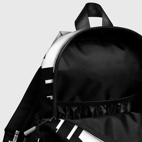 Детский рюкзак Реал Мадрид белая геометрия / 3D-принт – фото 4