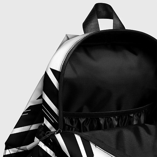 Детский рюкзак Ювентус полосы геометрия текстура / 3D-принт – фото 4