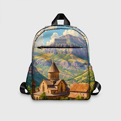 Детский рюкзак Горный покой: храм среди облаков, цвет: 3D-принт