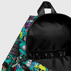 Детский рюкзак Стикербомбинг, цвет: 3D-принт — фото 2