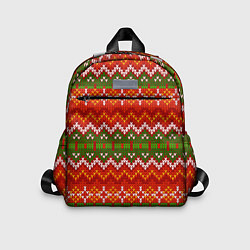 Детский рюкзак Зимний узор, цвет: 3D-принт