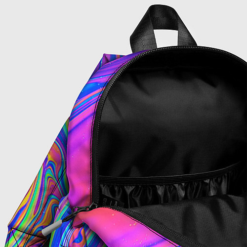 Детский рюкзак Цветные разводы / 3D-принт – фото 4