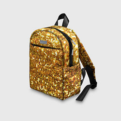 Детский рюкзак Золотое мерцание, цвет: 3D-принт — фото 2