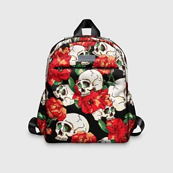 Детский рюкзак Черепки и розы