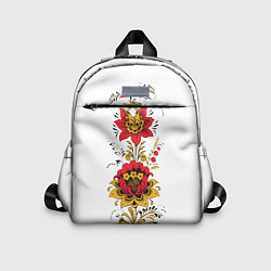 Детский рюкзак Хохлома: цветы, цвет: 3D-принт