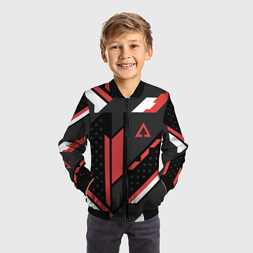 Детский бомбер CS:GO Cyrex Pattern / 3D-Черный – фото 3