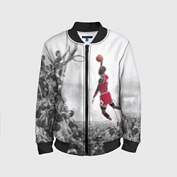 Бомбер детский Michael Jordan NBA, цвет: 3D-черный