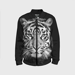 Бомбер детский Мордочка тигра, цвет: 3D-черный
