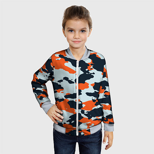 Детский бомбер CS:GO Asiimov Camouflage / 3D-Серый – фото 4