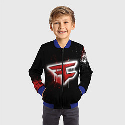 Бомбер детский FaZe Clan: Black collection, цвет: 3D-синий — фото 2