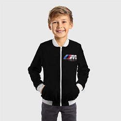 Бомбер детский BMW motorsport, цвет: 3D-белый — фото 2