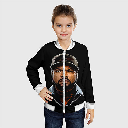 Детский бомбер Ice Cube / 3D-Белый – фото 4