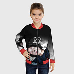 Бомбер детский HIM, цвет: 3D-красный — фото 2