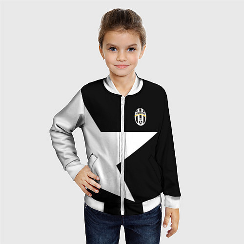 Детский бомбер FC Juventus: Star / 3D-Белый – фото 4