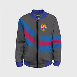 Бомбер детский Barcelona FC: Dark style, цвет: 3D-синий