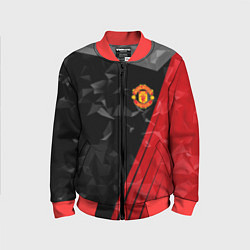 Бомбер детский FC Manchester United: Abstract, цвет: 3D-красный