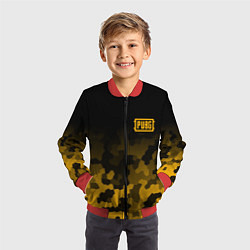 Бомбер детский PUBG: Military Honeycomb, цвет: 3D-красный — фото 2