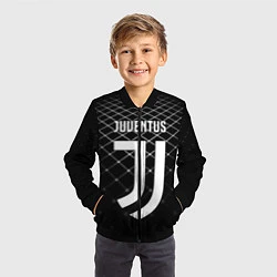 Бомбер детский FC Juventus: Black Lines, цвет: 3D-черный — фото 2