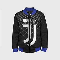 Бомбер детский FC Juventus: Black Lines, цвет: 3D-синий