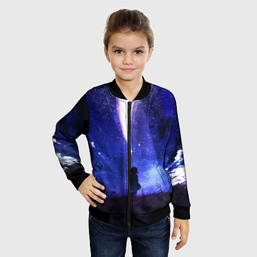 Детский бомбер Your Name / 3D-Черный – фото 4