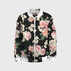 Бомбер детский Floral Pattern, цвет: 3D-белый