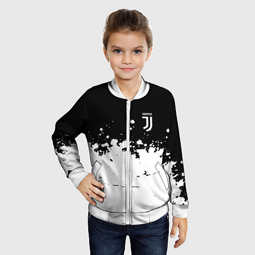 Детский бомбер FC Juventus Sport / 3D-Белый – фото 4