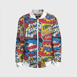 Детский бомбер Pop art pattern