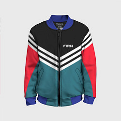 Бомбер детский Firm 90s: Arrows Style, цвет: 3D-синий